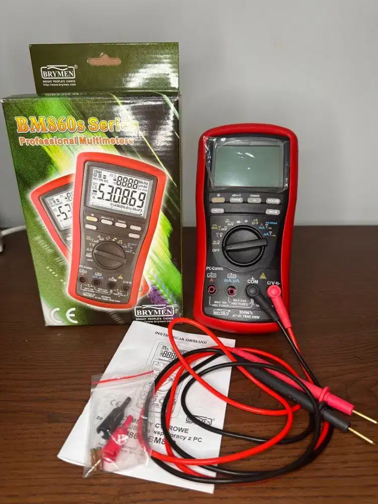Multimeter Profesional Brymen Seri BM860s True RMS ukur liatrii 1000V