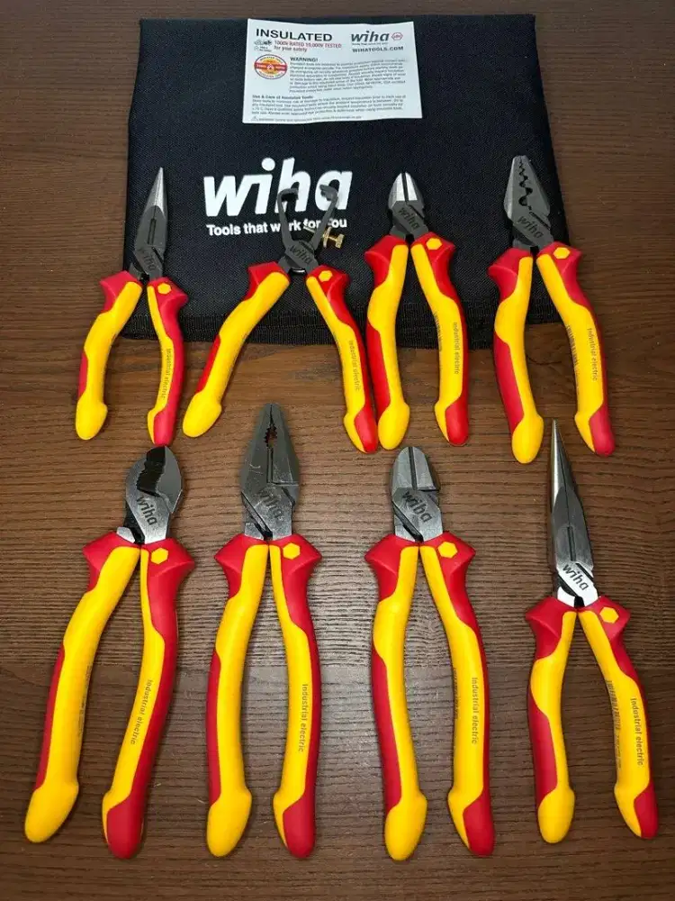 Wiha 32987 tang berinsulasi listrik elektrik tools kit satu set