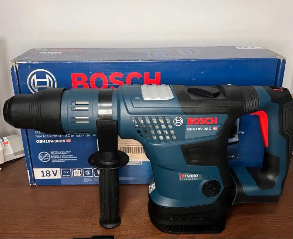 Bosch GBH 18V-36 C Cordless Rotary Hammer Drill Mesin Palu Bor