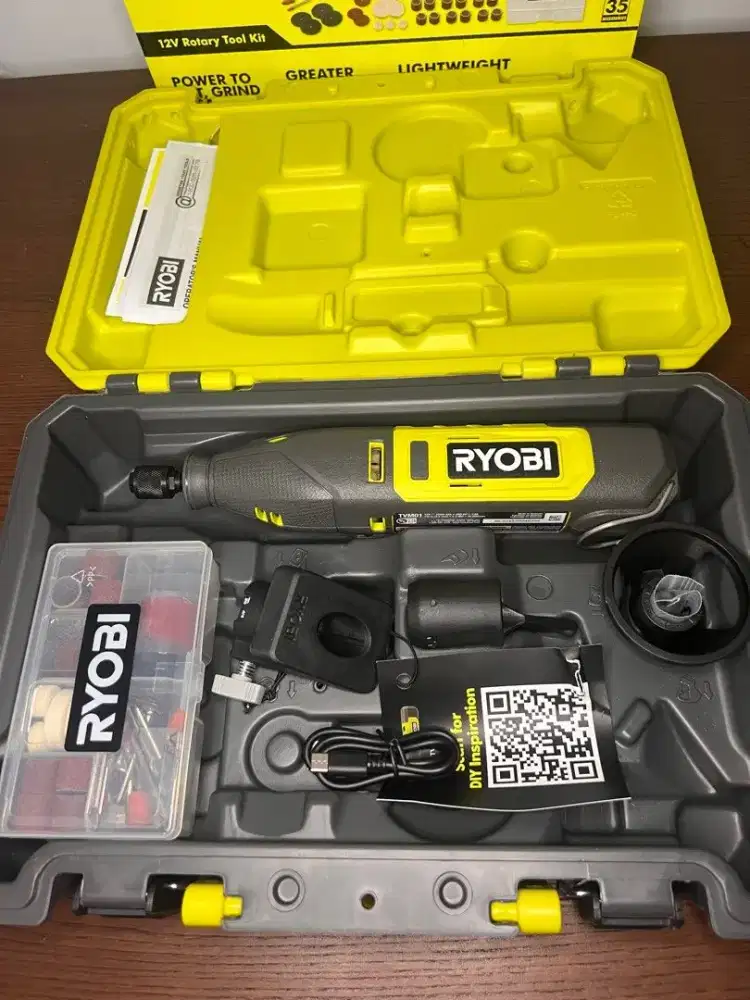 RYOBI 12V Cordless Rotary Drill Grinder Tool
Alat amplas gerinda