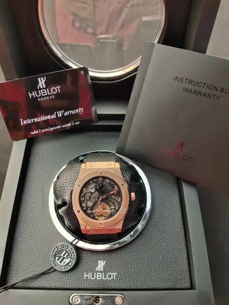 (Hrg Resminya Rp.6M)HUBLOT SKEL TOURBILLON 44mm Moonphase - FullSet