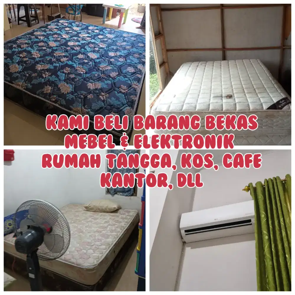 Kami Beli lagi Barang Bekas Springbed, Matras busa, sofa dan lainnya