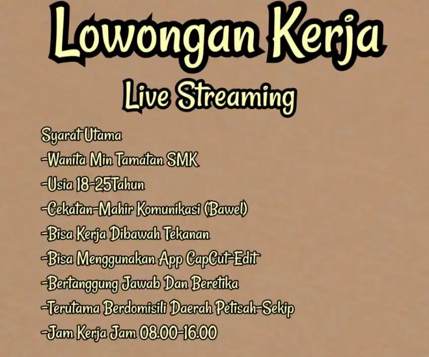 LOKER HOST LIVE STREAMING