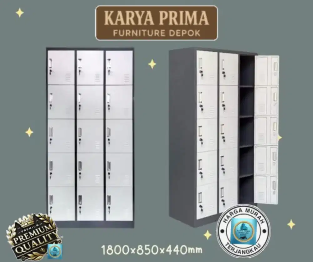 Lemari Loker Besi 15 Pintu kuat dan awet,special 2.500.000 free ongkir