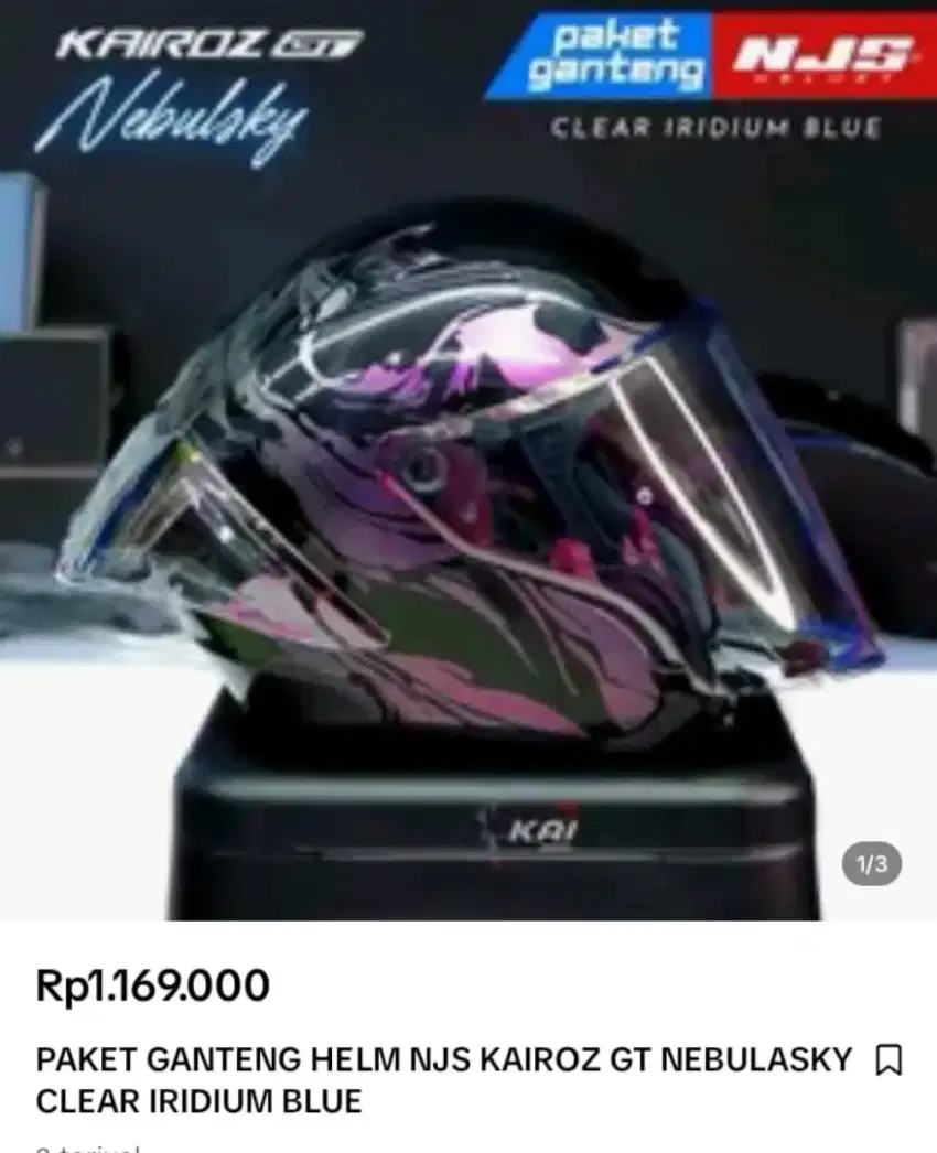 Helm NJS KAIROZ Gt.XL Nebulasky Emerald.ful set
