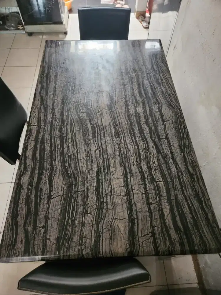 dijual cepat meja makan marble informa
