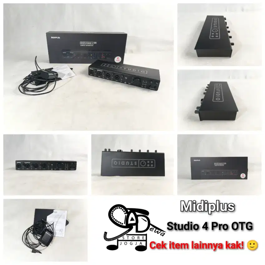 MIDIPLUS STUDIO 4 PRO OTG SOUNDCARD SOUND CARD RECORDING MIDI PLUS