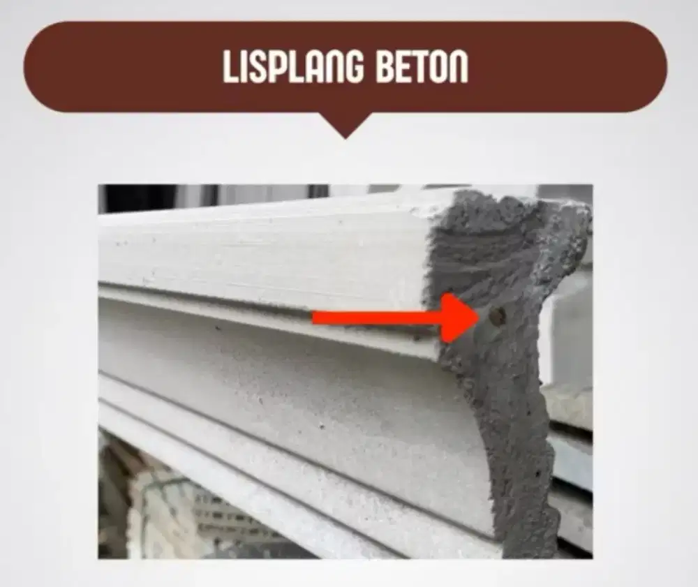 Lisplang beton, lisprofil, sikuan beton, kolam