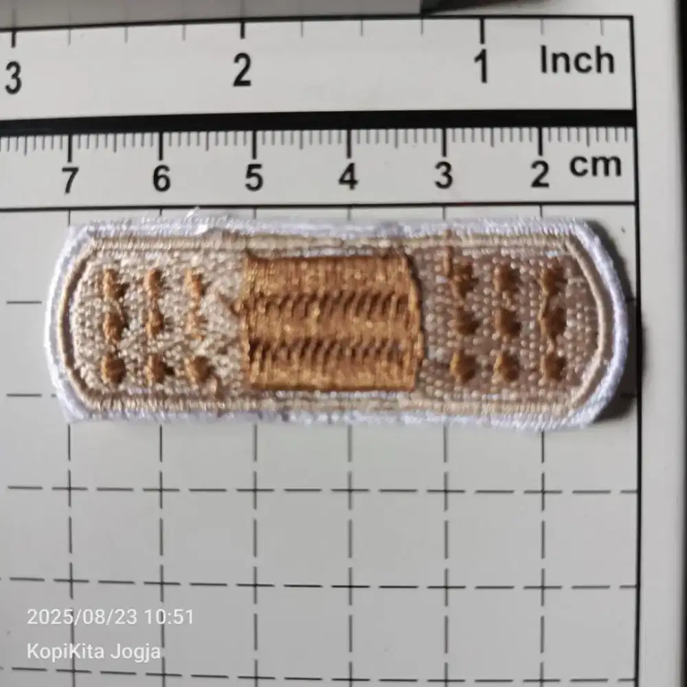 Emblem patch bordir single plester