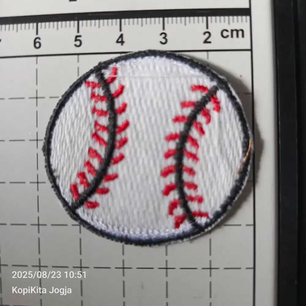 emblem patch bordir bola baseball