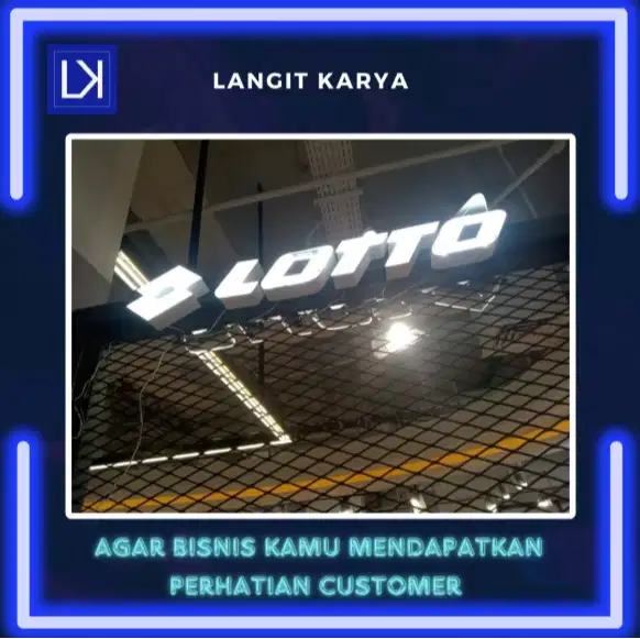 Neon box & Huruf timbul murah