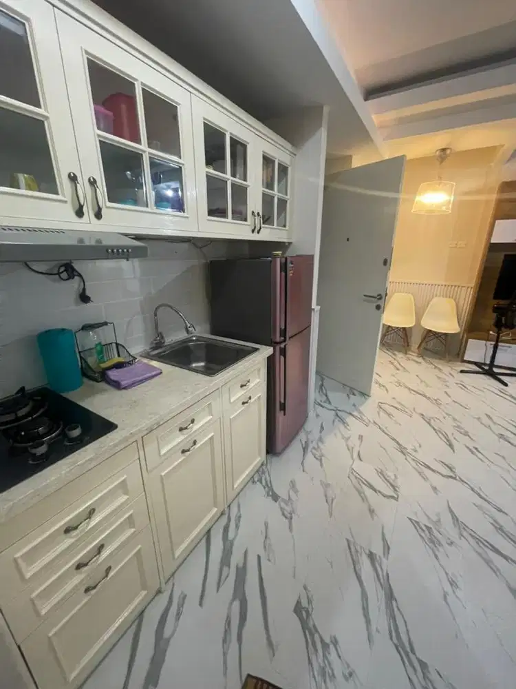 Apartemen pakubuwono terrace tipe 3+1 BR interior rapi siap huni
