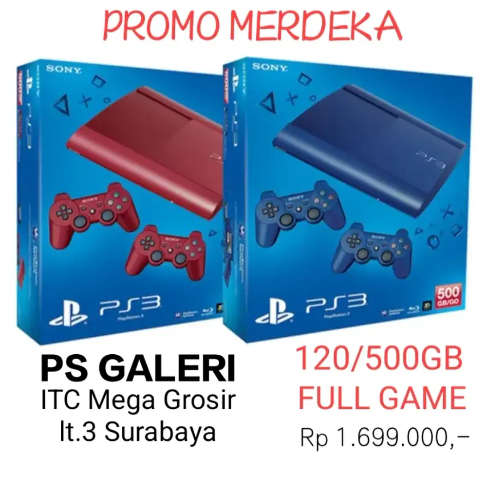 PS3 SUPER SLIM 120/500GB FULL GAME