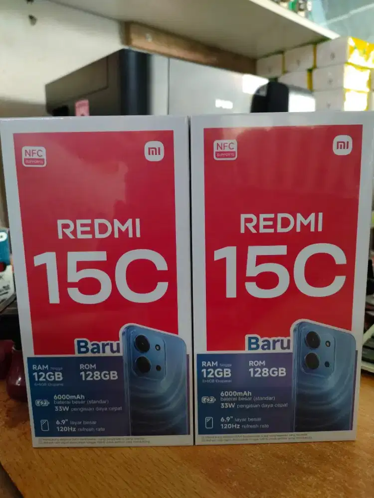 Redmi 15C Ram 12(6+6)/128GB SEGEL BERGARANSI RESMI