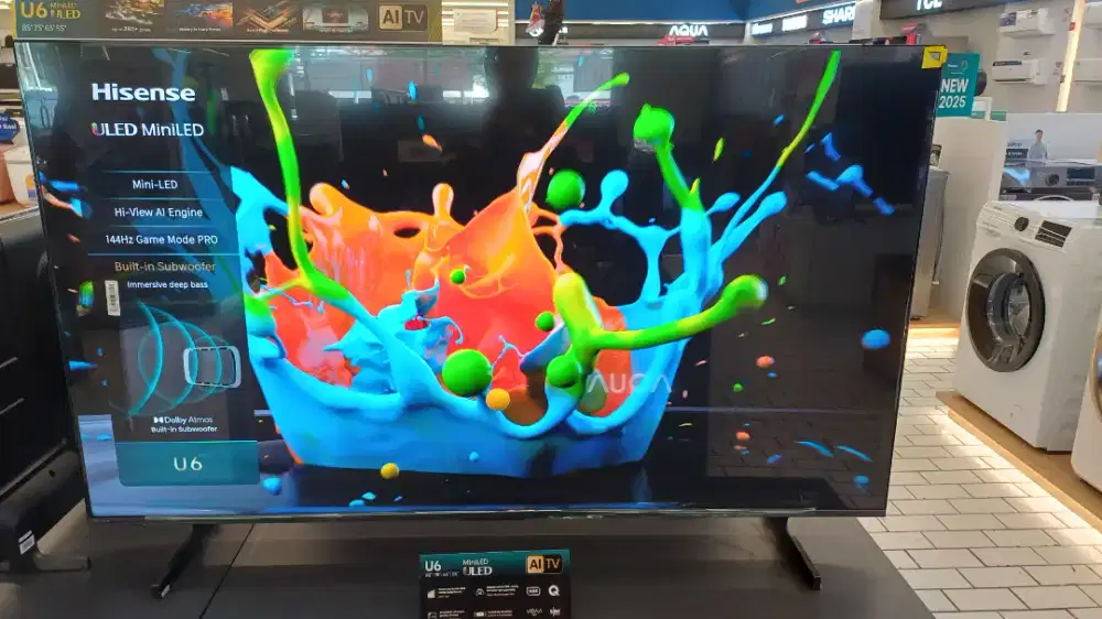 HISENSE GOOGLE TV 65 U6Q BISA CICILAN 0%