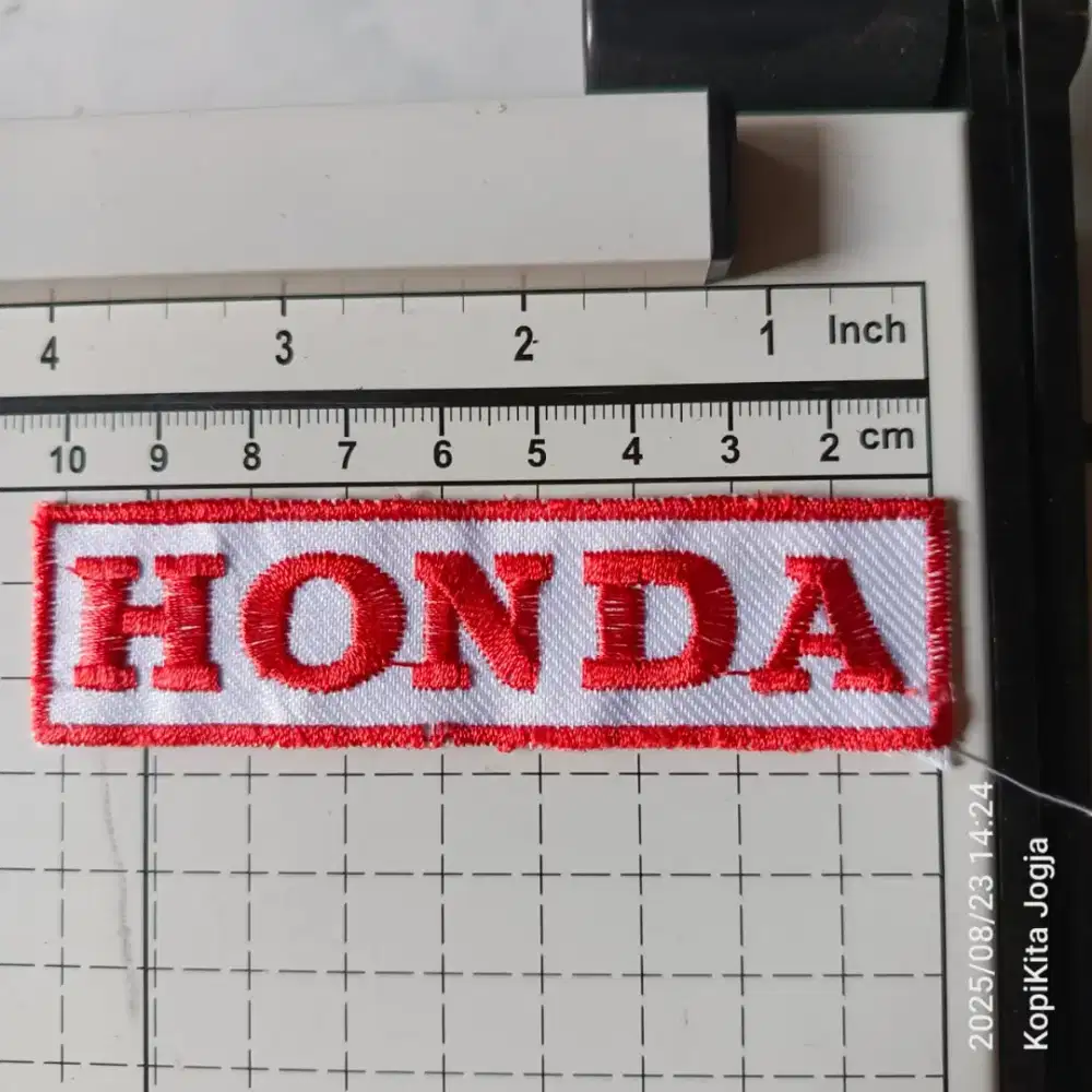 emblem patch bordir honda