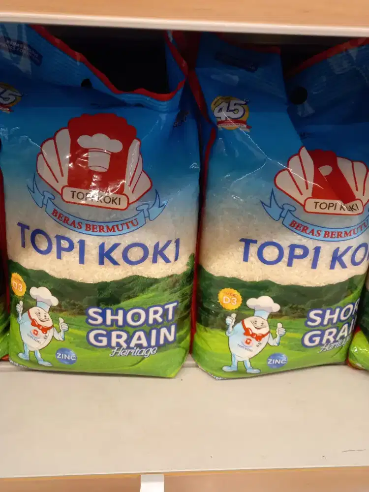 JUAL BERAS PANDAN WANGI TOPI KOKI UKURAN 5KG