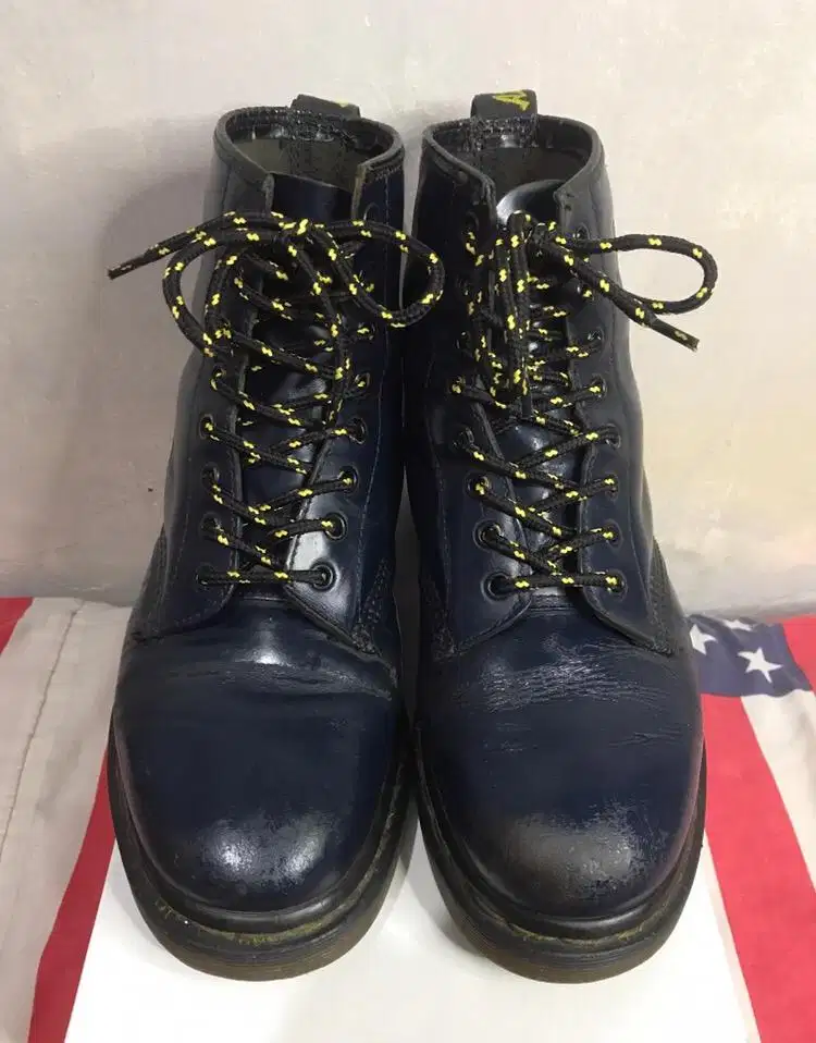 Dr Martens Boots Docmart 1460 Navy Original England