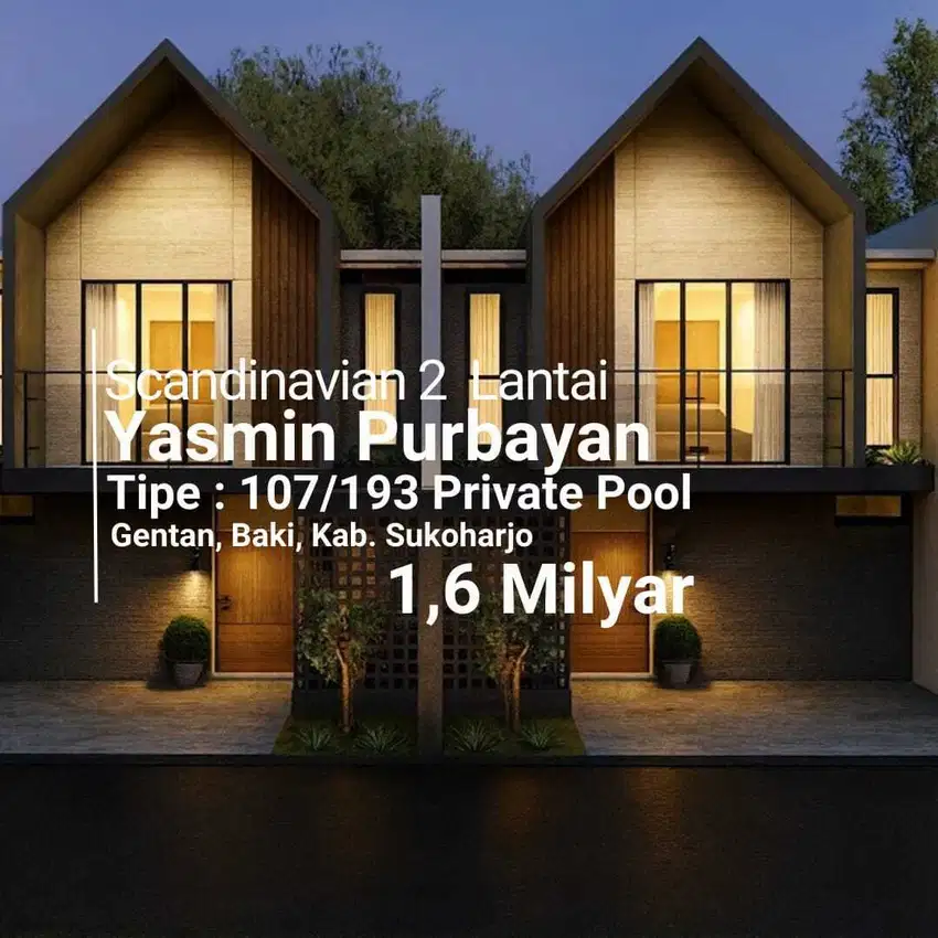 Yasmin Purbayan, Gentan. Model Scandinavian dengan Private Pool