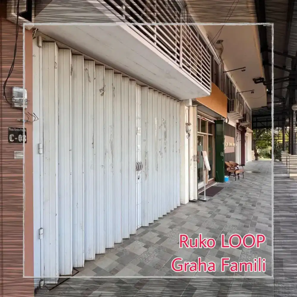 Dijual ruko loop graha famili