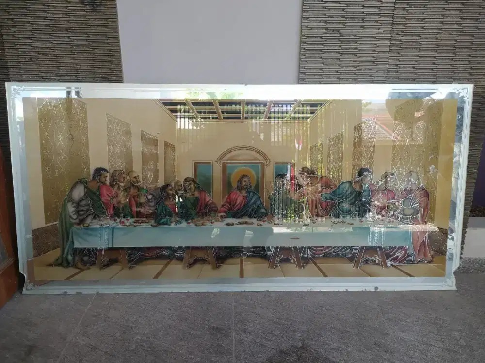 Lukisan kaca PERJAMUAN TERAKHIR