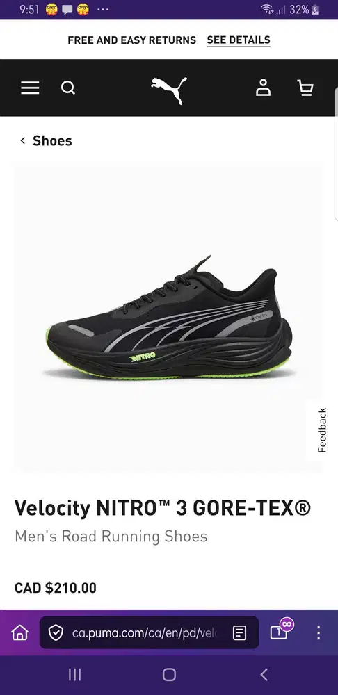 Sepatu PUMA Velocity NITRO 3 GORE-TEX