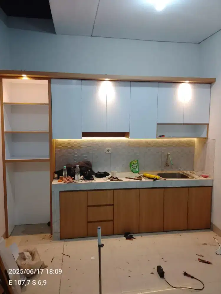 Menerima pesanan kitchen set lemari rak tv bahan HPL