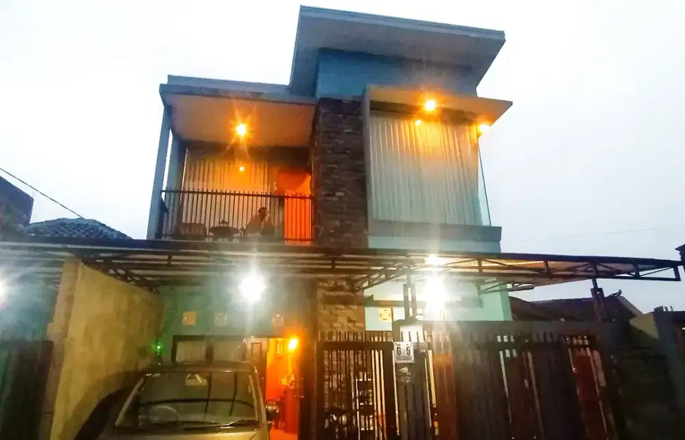 rumah cantik bergaya Villa+full jati furnished & best mountain view
