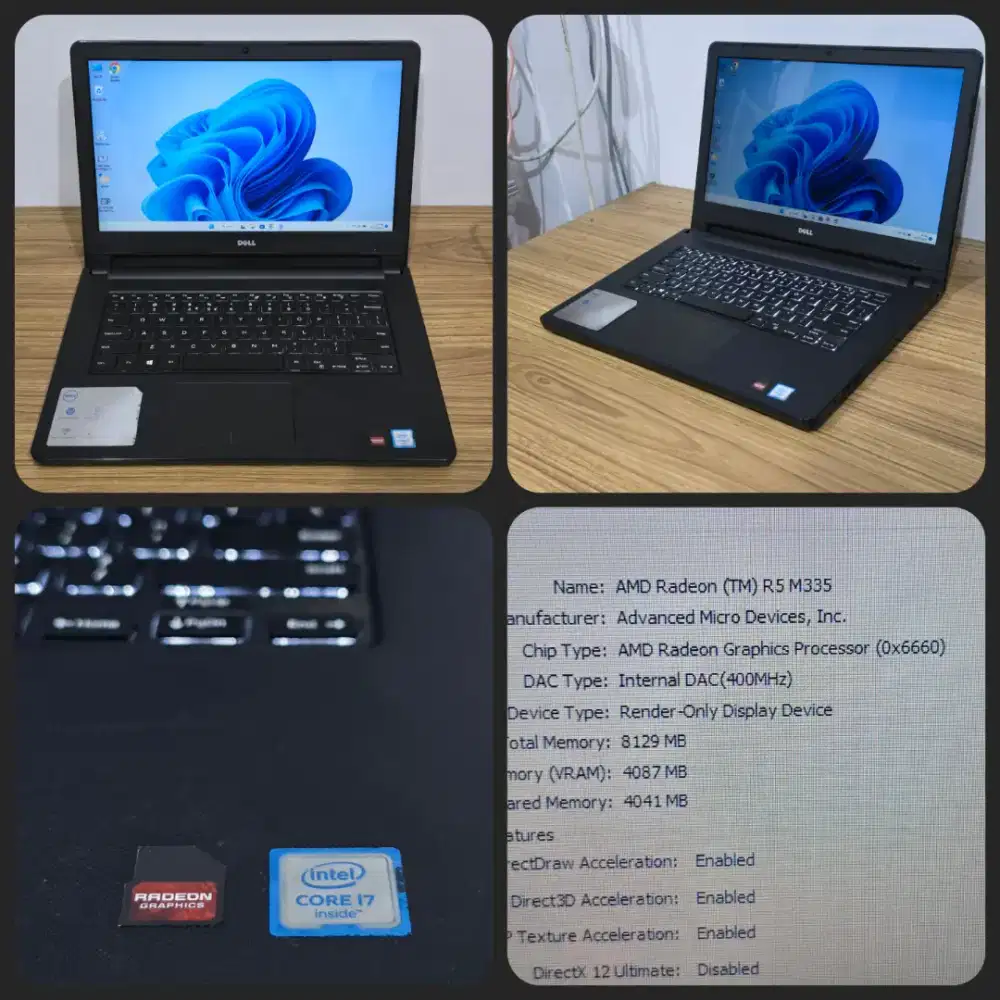 Dell inspiron 15 intel core i7 8 256gb graphics 4gb