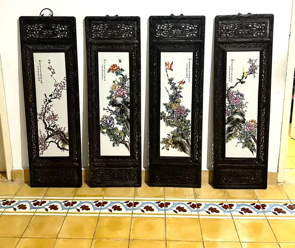 Ornamen Panel Cina Tionghoa Orginal