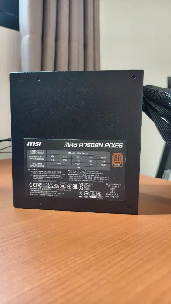 POWER SUPPLY MSI MAG A750BN LIKE NEW