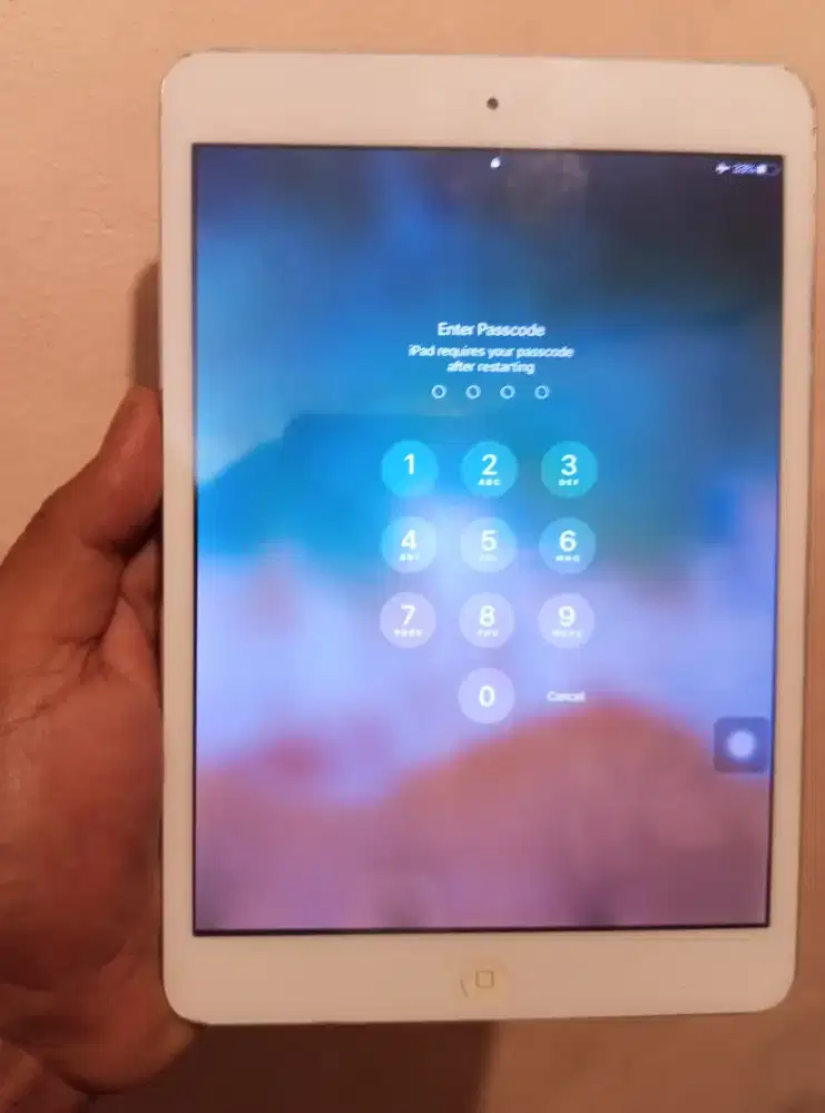 iPad Mini 2 type A1489 Kondisi Minus.