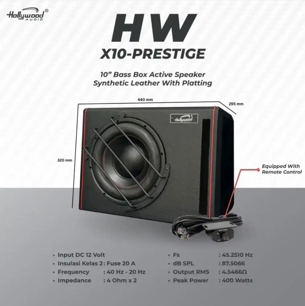 Bassbox 10inch hollywood prestige
