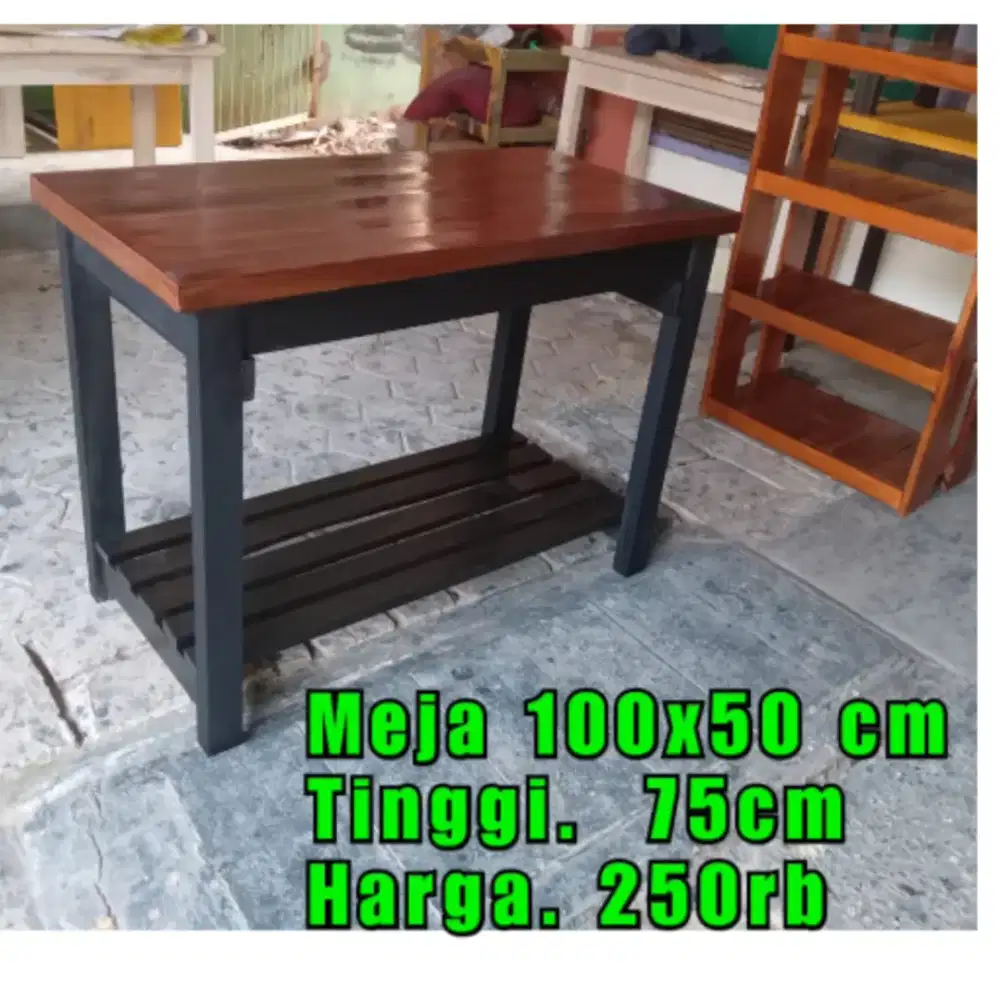 Meja rak kompor dapur, meja makan, meja aquarium,  meja dispenser