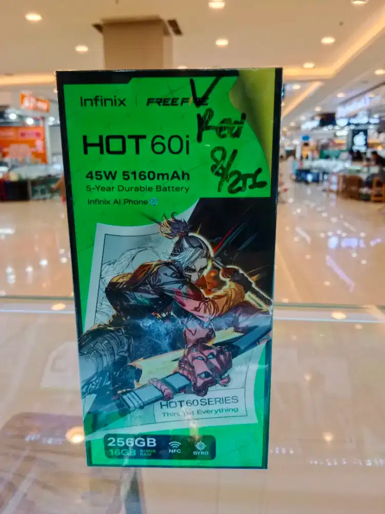 Infinix hot 60i 8/256 baru garansi resmi 1 tahun