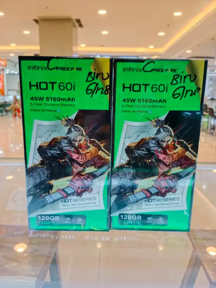 Infinix hot 60i 6/128 baru garansi resmi 1tahun