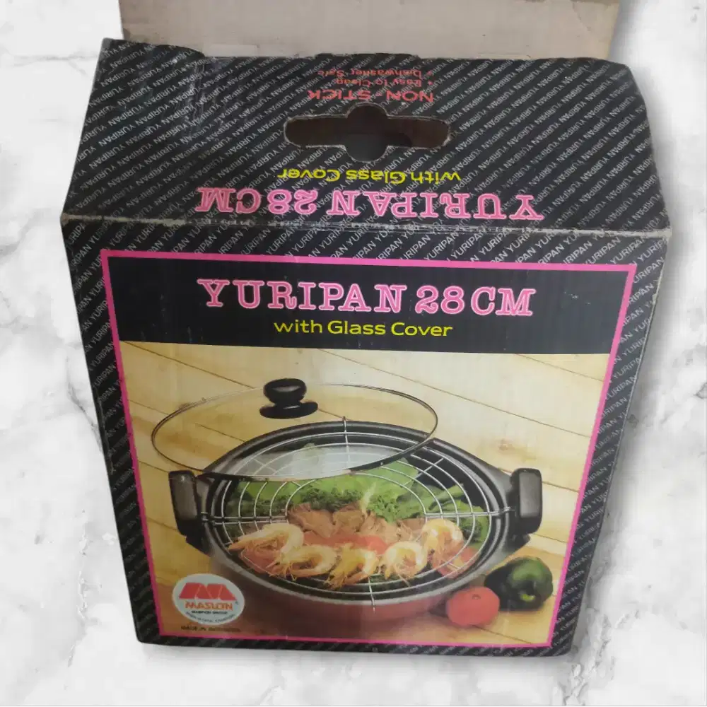 Wajan Anti Lengket + Saringan + Tutup | Wajan serbaguna | Maspion