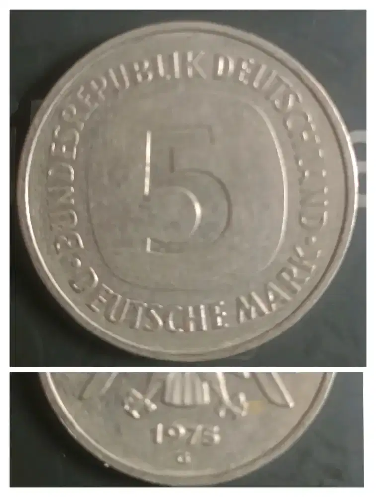 Koin Jerman 5mark th 1975