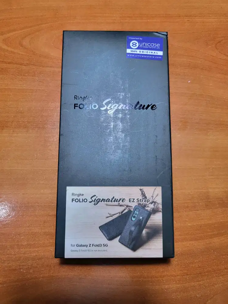 [NEW] Samsung Fold 3 Ringke Folio Signature EZ Strap Leather Flipcover