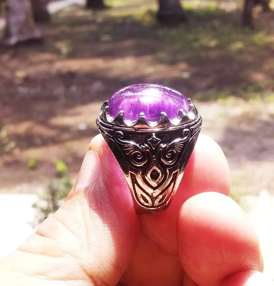 Batu Akik Kecubung Ametis