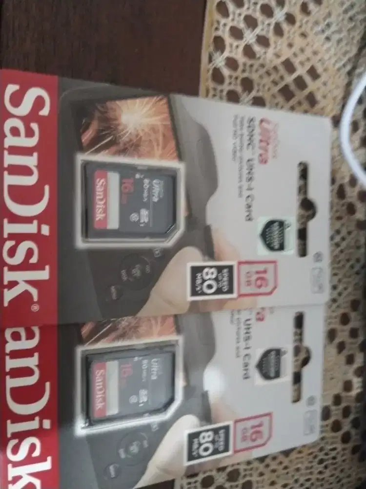 Memory Card Sandisk Ultra SDHC UHS-1 16GB class 10 – Baru Segel