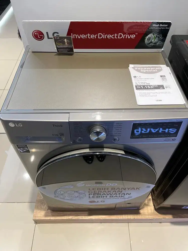 CICILAN MESIN CUCI LG FRONT LOAD 8,5KG
