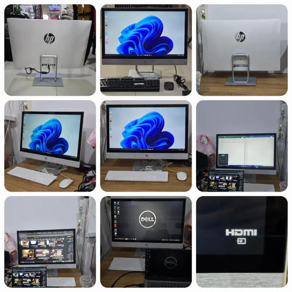 HP aio pc 24 inch rare bisa jadi Pc bisa jadi lcd input