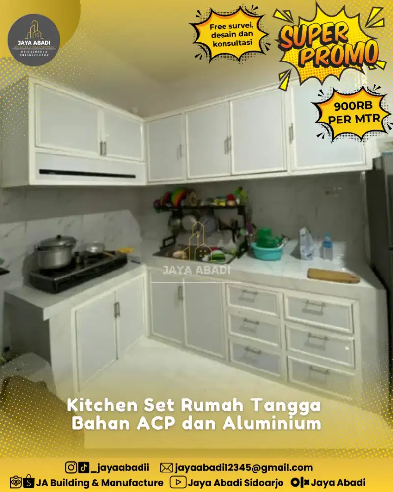 KITCHEN SET MINIMALIS MODERN HANYA 899RB