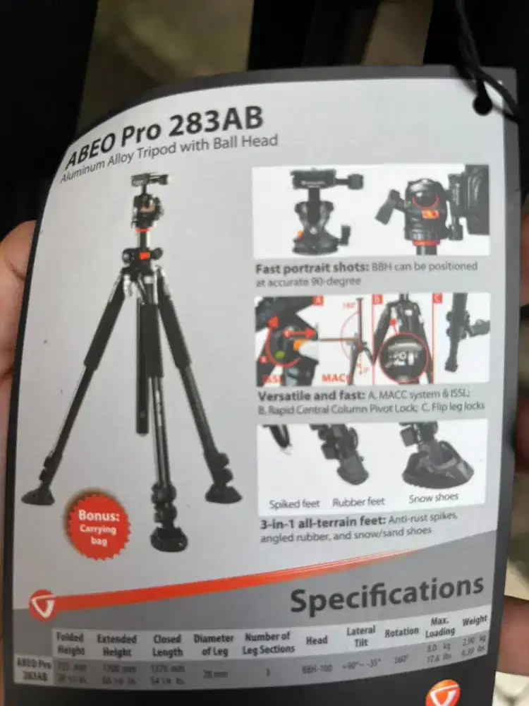 Jual Tripod Vanguard 3IN1