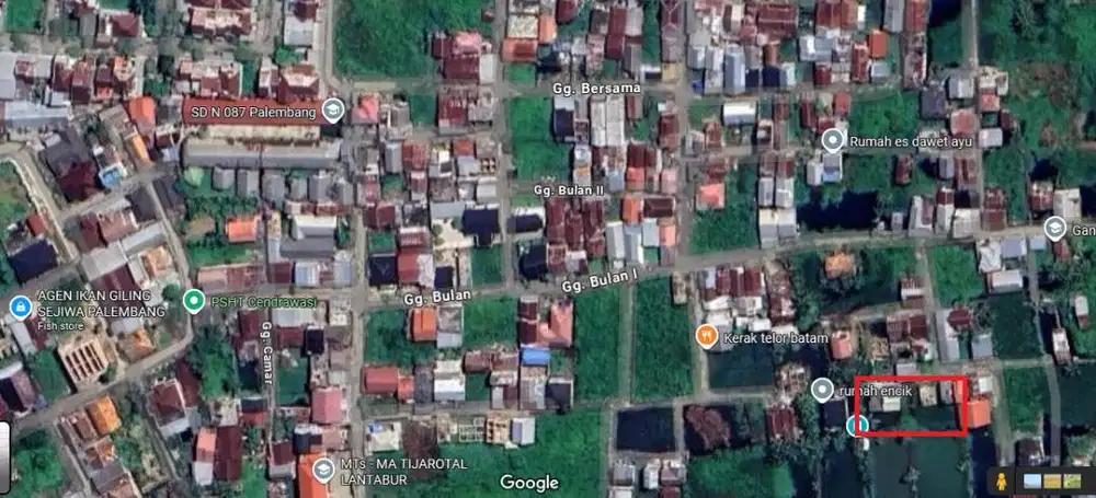 Tanah Kavling Dijual di Jalan Silaberanti Plaju