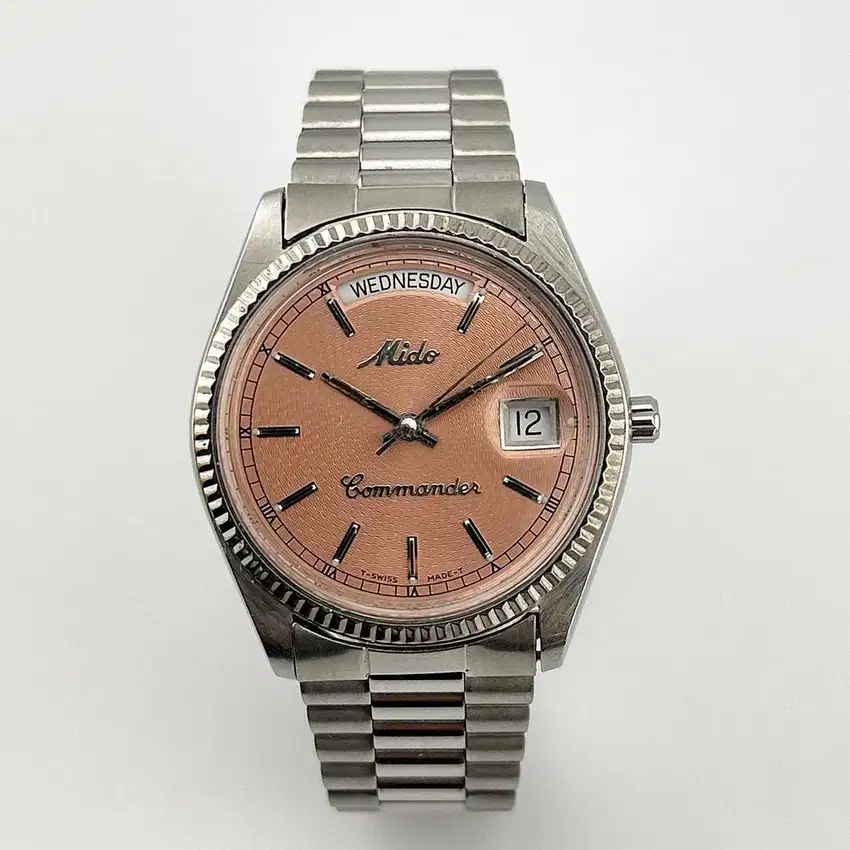MIDO Commander Day Date Salmon Dial, 8299