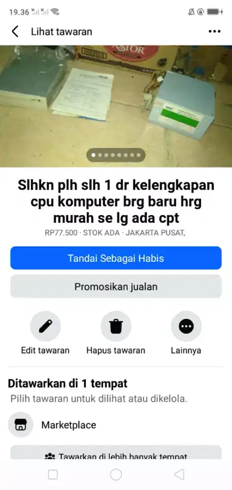 Slhkn plh slh 1 dr kelengkapan cpu komputer brg baru hrg murah cpt dpt