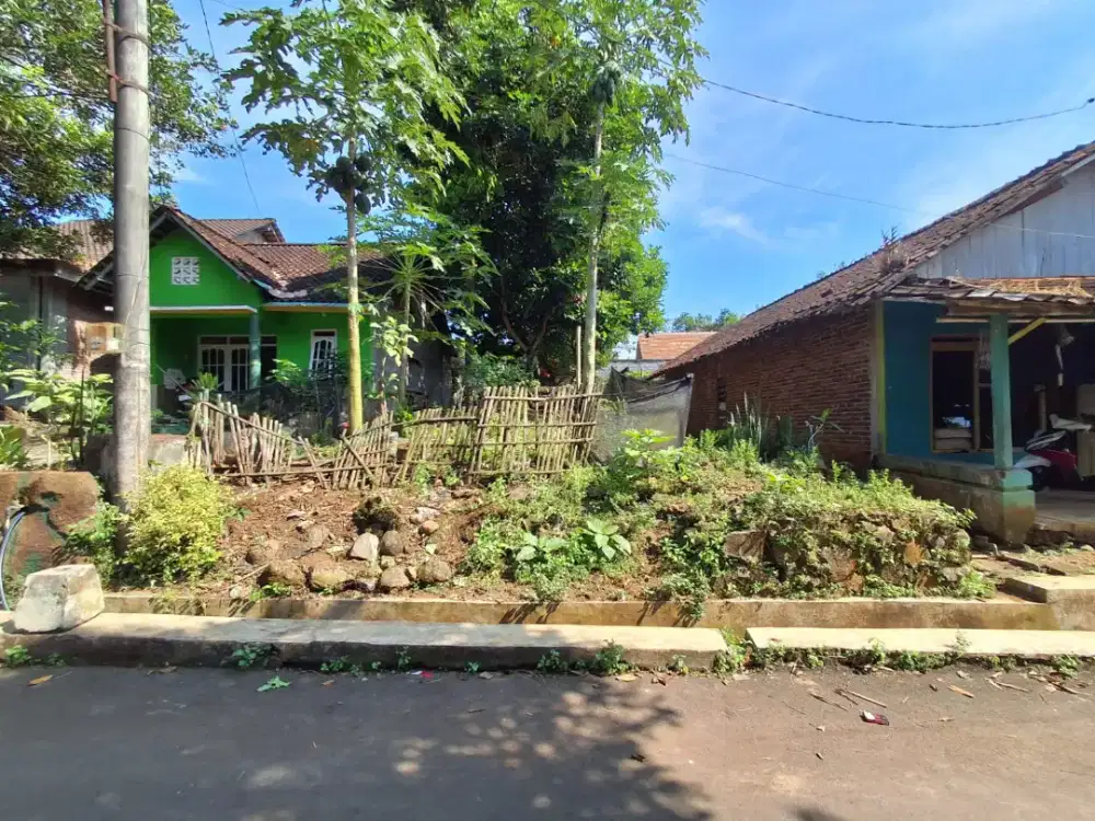 Tanah kampung bagus siap bangun lokasi datar bebas banjir sejuk