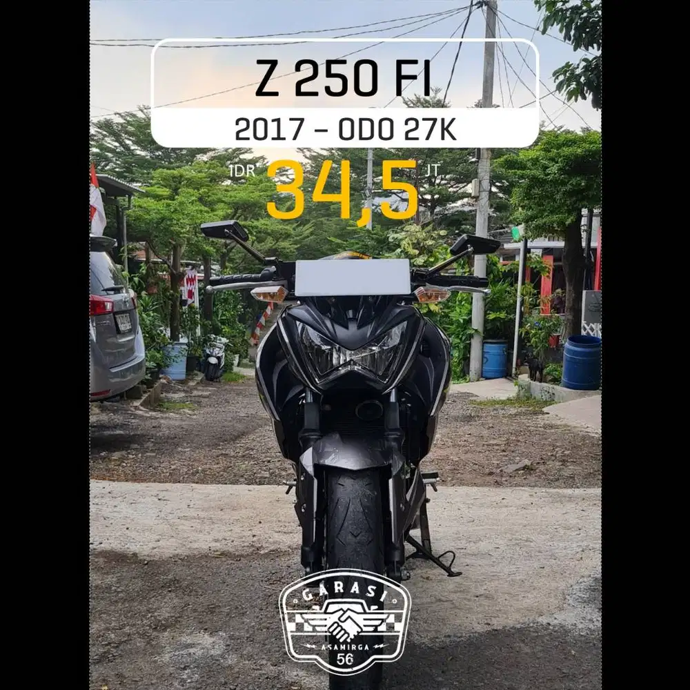 Z250 FI 2017 Abu-Abu (Rare)
